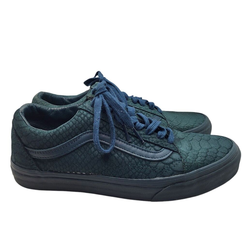 Vans Old Skool Mono Python Deep Green Women's Sz … - image 4